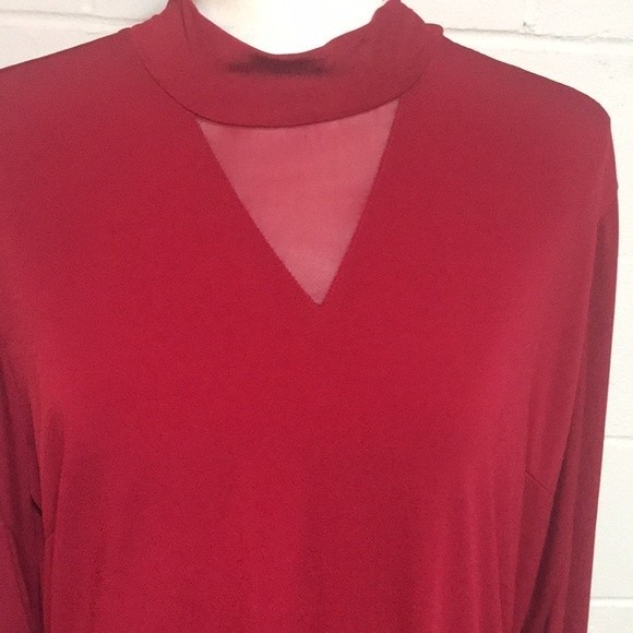 Allure Mesh Insert Shift Dress - NWT Xlg. - Picture 2 of 7